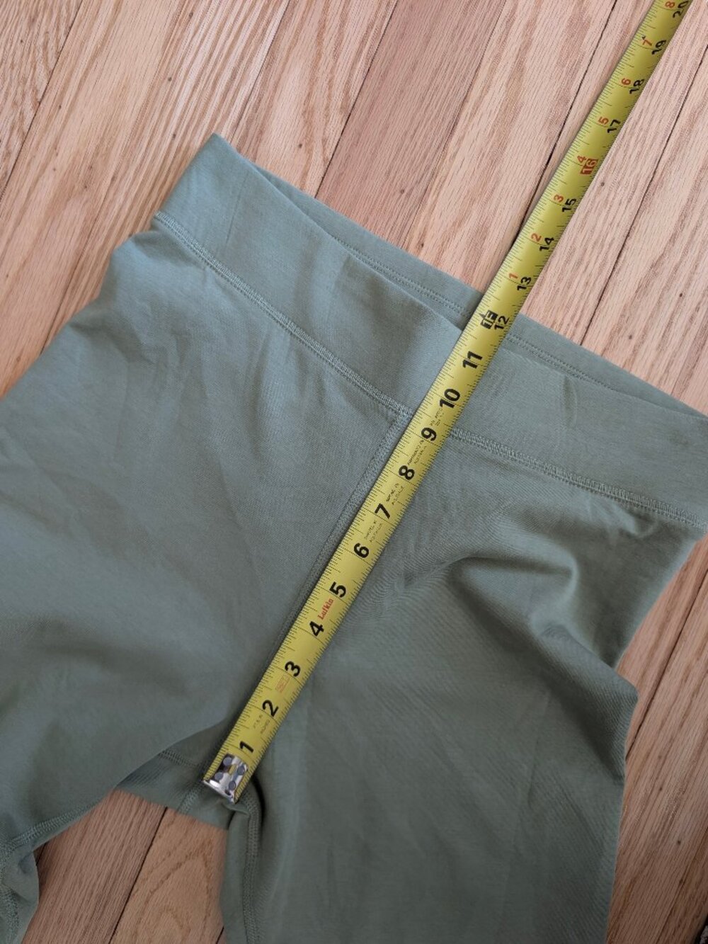 EUC Nike High Waisted 7/8 Medium Leggings cropped ankle running yoga pants Green - Picture 9 of 11